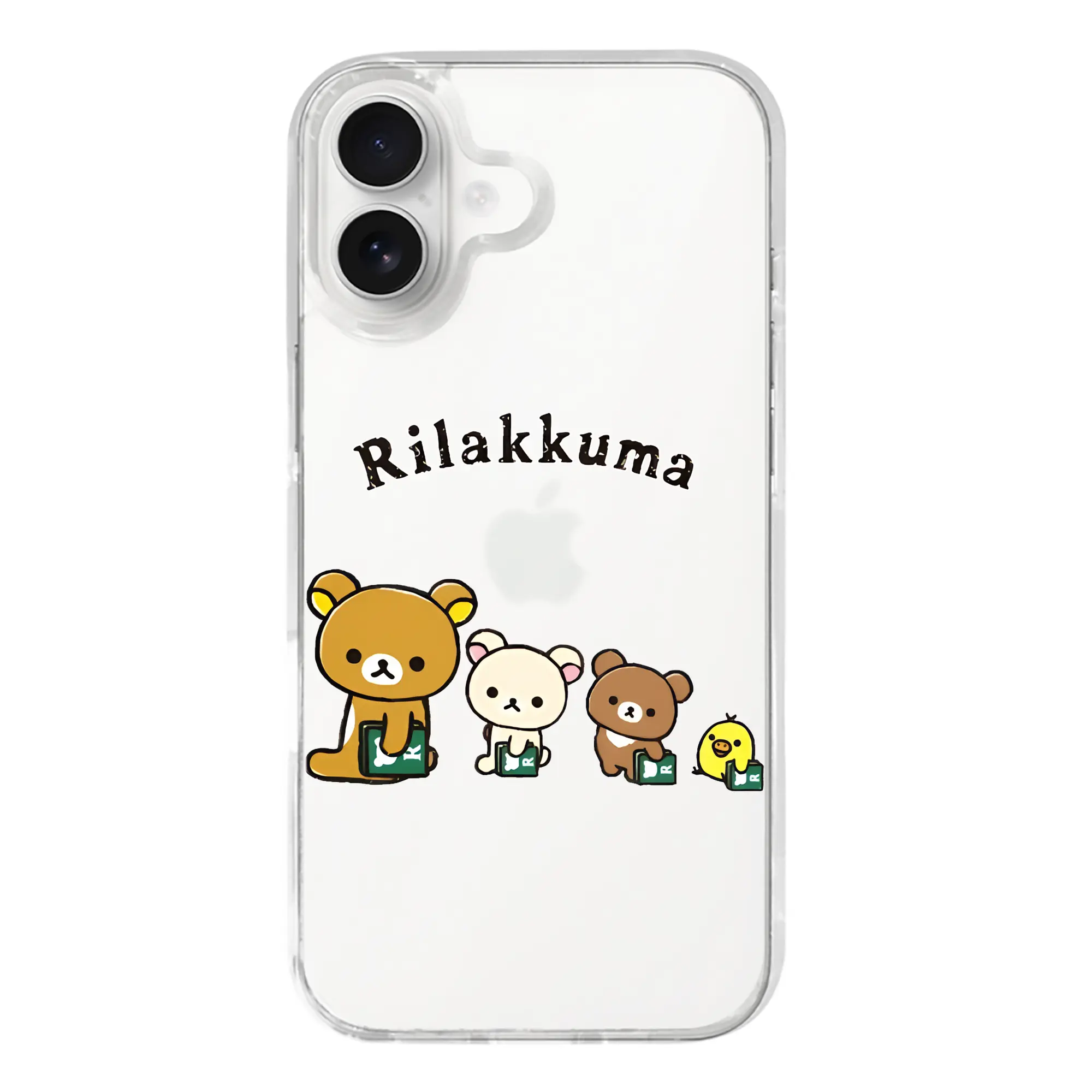 リラックマ (Rilakkuma) グッズ リラックマ (Rilakkuma) - iPhone 17シリーズ 透明スマホケース – 薄型・耐衝撃・精密フィット保護カバー